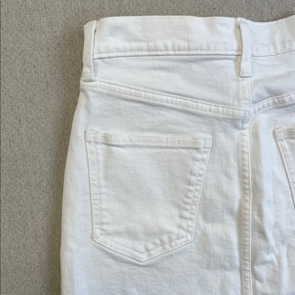 GAP White Frayed-Hem Denim Mini Skirt - Picture 8 of 8